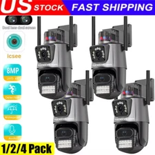 HD Camaras De Seguridad 1080P Wifi Inalambrica Con Vision Nocturna Para Exterior