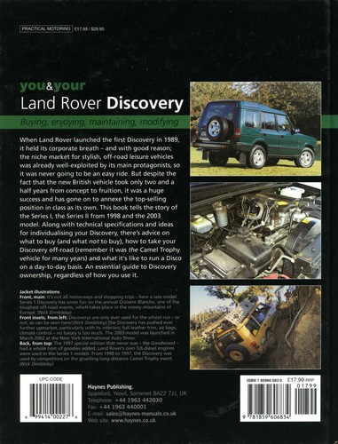 You & Your Land Rover Discovery by Dave Pollard (Haynes - H683) - Picture 2 of 2