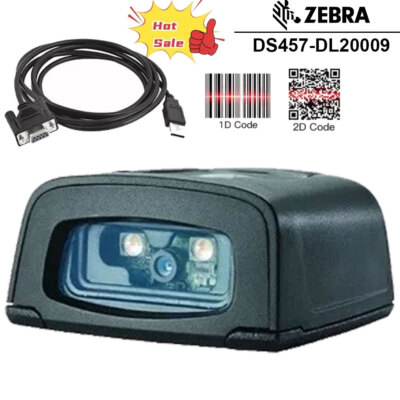 Zebra DS457 Barcode Scanner 2D/1D/QR DS457-DL20009 Drivers Licenses, w/ USB!   