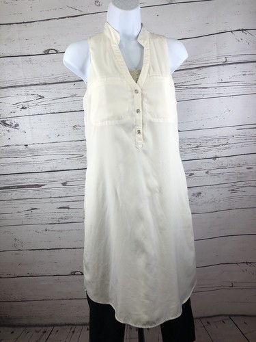 Abito camicia senza maniche Express XS foderato avorio - Foto 9 di 12