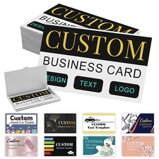 500 Fully Custom Business Cards Matte/Gloss High Quality SHIPPING COST INCLUDED 