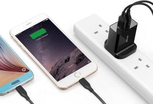 Anker USB Charger 4.8A/24W 2-Port USB Wall Charger and Power IQ Technology - Zdjęcie 4 z 5