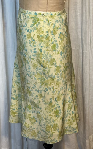 Amanda Smith Womens Bias Cut Floral Print Skirt Sz 16 Pre-owned - Picture 2 of 8