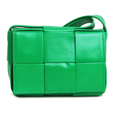 BOTTEGA VENETA Candy cassette shoulder bag Paraquito green