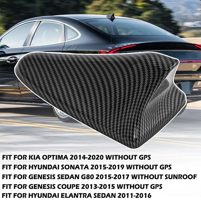 For 2012-2017 2014 Hyundai Veloster Carbon Fiber EB Shark Fin Roof Antenna Cover - Изображение 2 из 4
