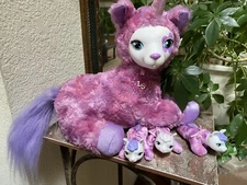 Llamacorn Surprise Plush Stuffed Animal Purple Pink 3 Babies Unicorn EUC