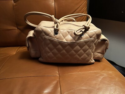 Rabanne 23PAA0132MET001P040 関税送料込 Chanel Cambon Multipocket Reporter Bag Quilted Lambskin
