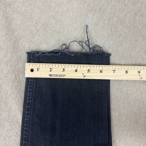 Diesel Jeans Mens 34x30 Poiak Black Slim Tapered Button Fly Stretch Distressed - Picture 16 of 17