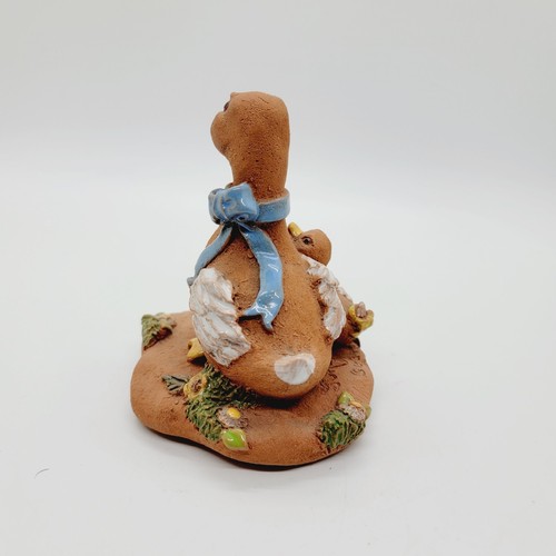 Estatuilla de patito madre pato cerámica vintage de June Sears firmada - Imagen 5 de 13