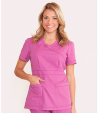  2XL Eckored Medical Scrub Top 2113-43 CERISE