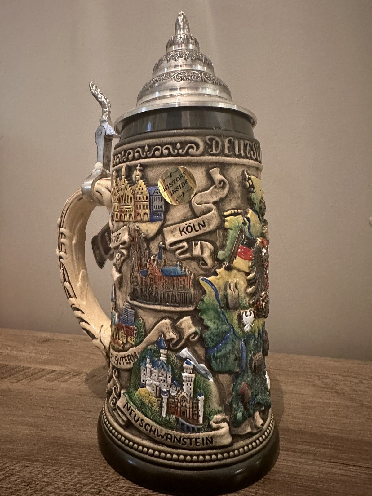 Disney Parks Epcot Beer Stein Original King Bierkrug Made In Germany eBay