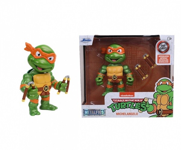 Jadatoys 253283002 - Turtles 4"" Michelangelo Figure - New