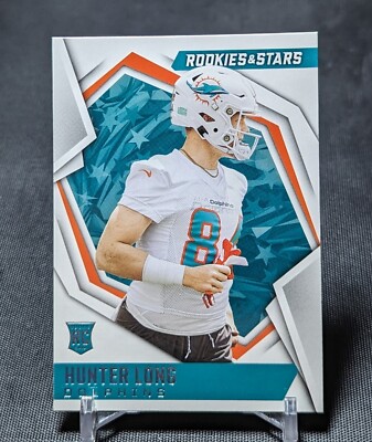 Hunter Long Rookie Card RC 2021 Rookies & Stars Football #165 Miami Dolphins