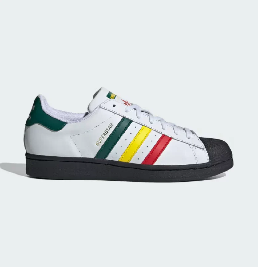 adidas Originals Superstar Rasta Sneaker Schuhe Weiß Herren IH3120