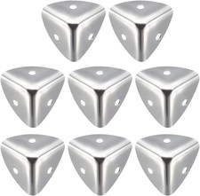 Uxcell Metal Box Corner Protectors Edge Guard Protector 25 X 25 X 25Mm Silver To