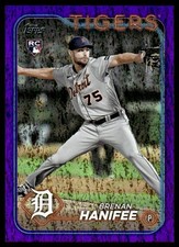 2024 Topps Purple Holofoil Brenan Hanifee 434/799 Detroit Tigers #369