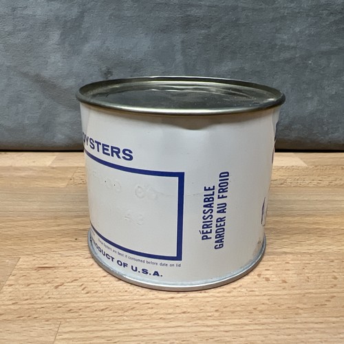 Vintage Huitres Auster 12 Oz Madison Seafood Co. Madison MD #118 Blechdose - Bild 4 von 5