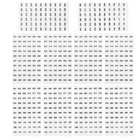 10 Sheets Table Number Stickers Labels Inventory Peel and Numbers