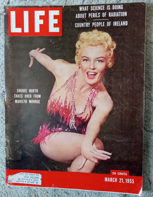 J697 Life Magazine Mar 21 1955 Sheree North Vintage