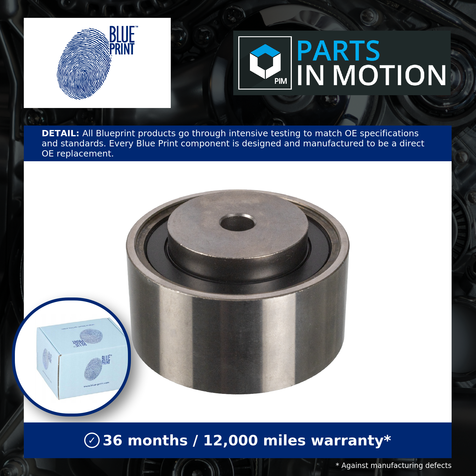 Blueprint ADBP760007 Timing Belt Deflection Pulley/Guide Pulley Fits Citroen VW - Image 3