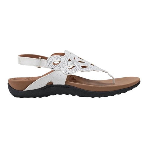 Rockport Ridge Damen-Sandalen Fersenriemen weiß Größe 7 1/2 - Bild 2 von 5