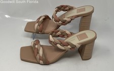Dolce Vita Womens Paily Rose Multi Stella Block Heel Slide Sandals Size 9