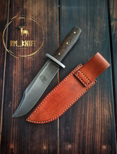 Handmade hunting and survival bowie knife