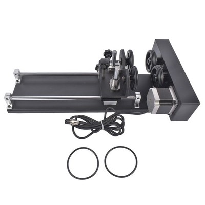 4-Wheel Rotary Axis Attachment w/ 2-Phase Stepper Motor for 50W 60W CO2 Engraver