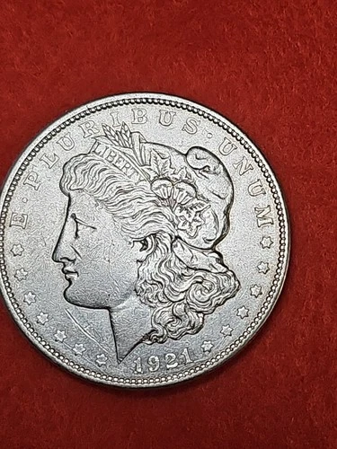 1921 D Morgan Silver Dollar XF