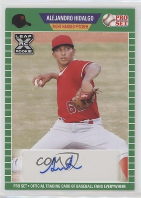 2021 Leaf Pro Set Baseball Blaster Green Alejandro Hidalgo #PS-AH1 Auto no9