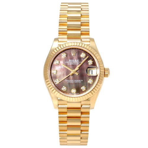 Rolex Datejust 278278NG Yellow Gold 31.0mm Black / 10PD Dial A...