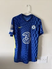 Chelsea Football Shirt Jersey 2021/22 Home LUKAKU #9 Sz M Nike NWOT