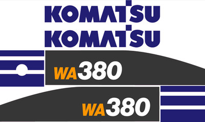 For Komatsu WA380-7 Wheel Loader | Replacement Decal | FREE SHIPPING