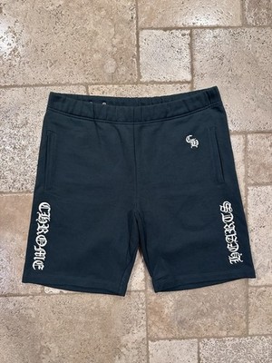 Chrome Hearts Green Embroidered Logo Slo Ride Sweat Shorts | eBay
