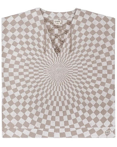 Sand Cloud Checkster Cover Up Warm Taupe Onesize