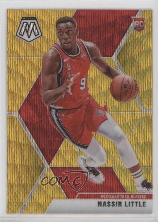 2019-20 Panini Mosaic Rookies Tmall Gold Wave Prizm Nassir Little #247 Rookie RC
