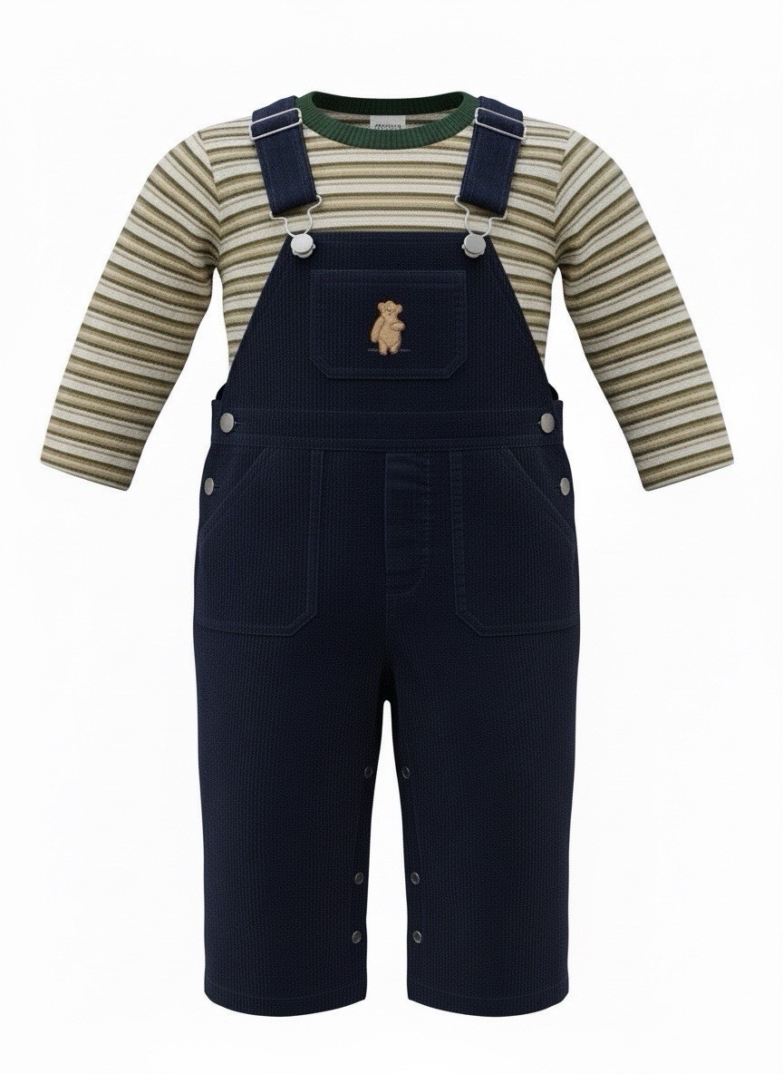Juego de 2 piezas de pana Winnie The Pooh bebé Disney de colección talla 12M