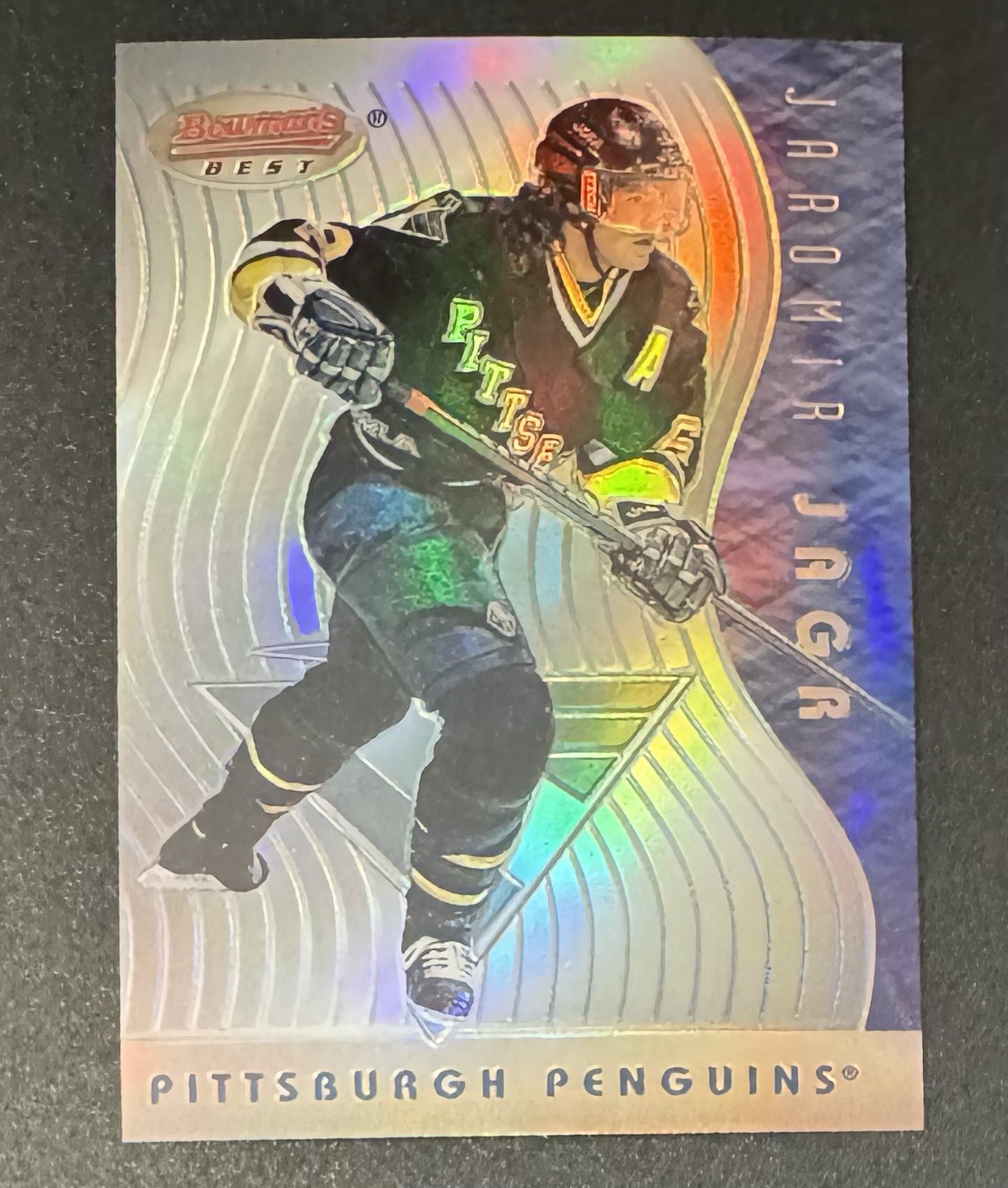 Jaromir Jagr 1995-96 Bowman’s Best Refractor #BB7 - Pittsburgh Penguins