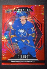 2022-23 Upper Deck Allure - Rookies Owen Power #101 Red Rainbow (RC)