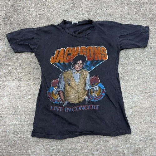 Very Rare Vintage Jackson 5 & Michael Jacksons Victory 1980s vintage concert t-shirt, vintage, size XL, single stitch, B+ condition