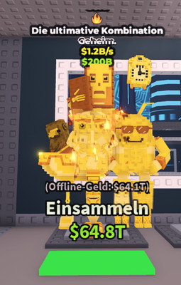 La Supreme Combinasion Gold 1,2B Real Stel a Brainrot Sehr Selten