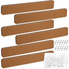 6pcs Bulletin Board Strips Wall Damage-free Cork Board Accessories with Push Pin