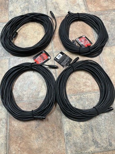 Hosa Pro Xlr Cable 100’ Lot Of 4