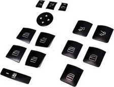 Black Interior Door Armrest Window Switch Button Trim Cover Repla Color: Black