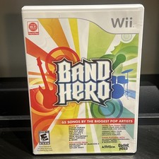 Band Hero (Nintendo Wii, 2009) Concert Music Wii Video Games Guitar Drums Mic