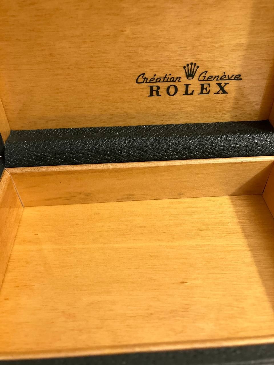 Rolex Vintage green wood watch box