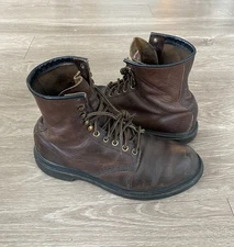 Vintage Red Wing Boots Leather Soft Toe Supersole Brown USA 953 Men’s Sz 9 D