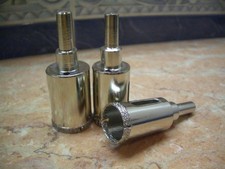 3 x 28mm  1-1/8 inch  THK Diamond coated core drill drills bit hole saw glass