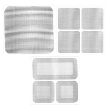 10Pcs 3 Style Fiberglass Window Screen Repair Kit, Black