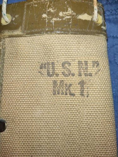  USN Navy MK 1 Canvas Machete Scabbard WW2 Era *MODIFIED/ SHORTENED* - Picture 4 of 9